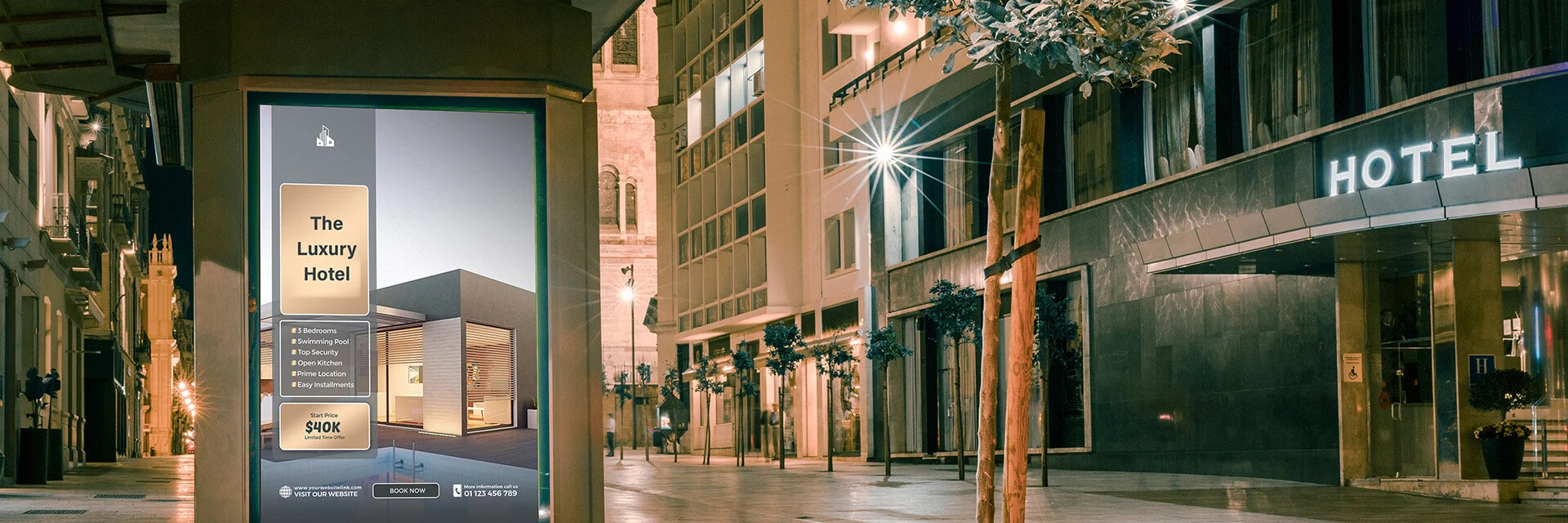 Improved Ambiance with Digital Signage